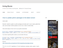 Tablet Screenshot of irvingduran.com